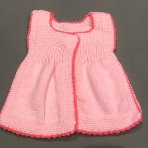 Hand made sweater vest for baby girl